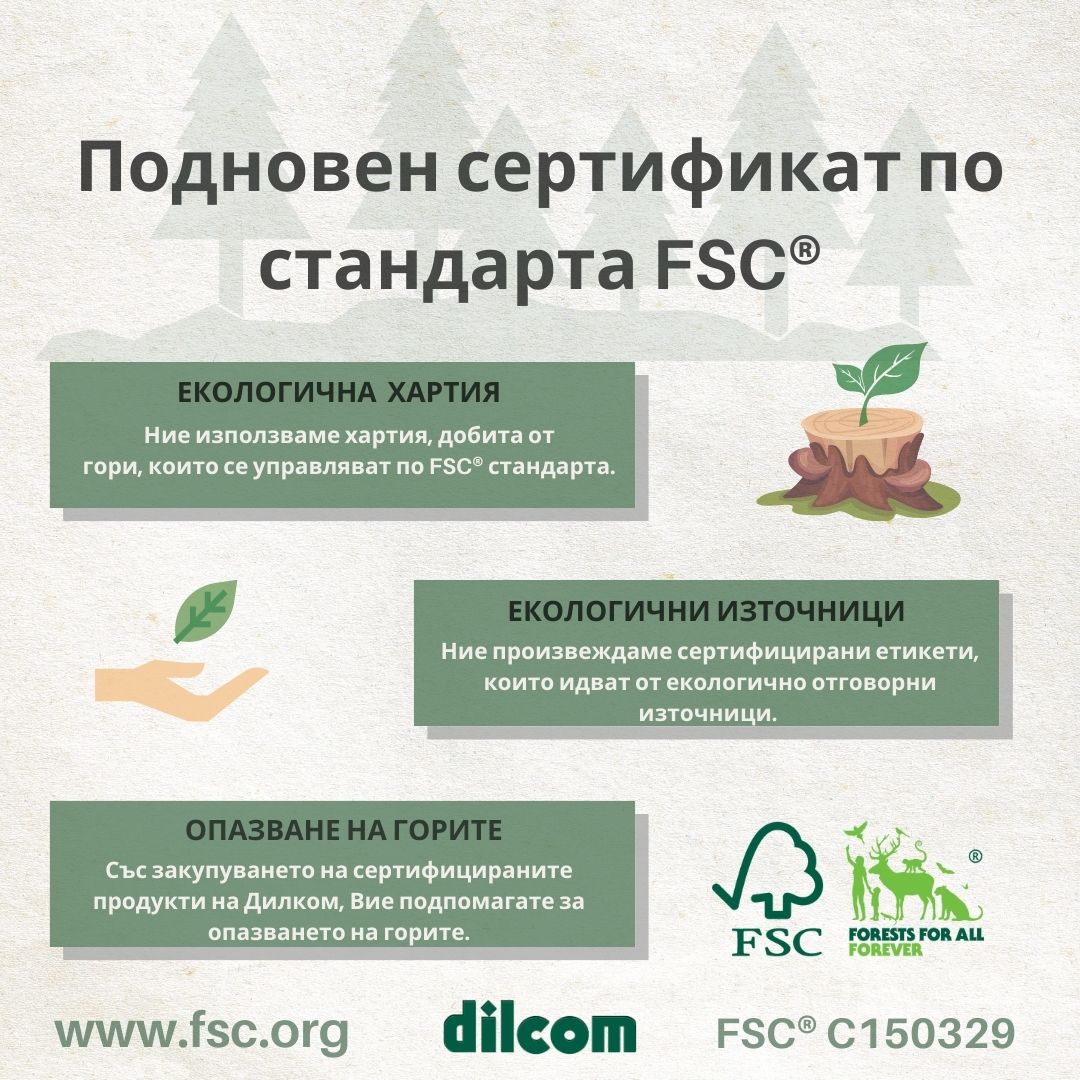 Ресертификация по стандарта FSC®