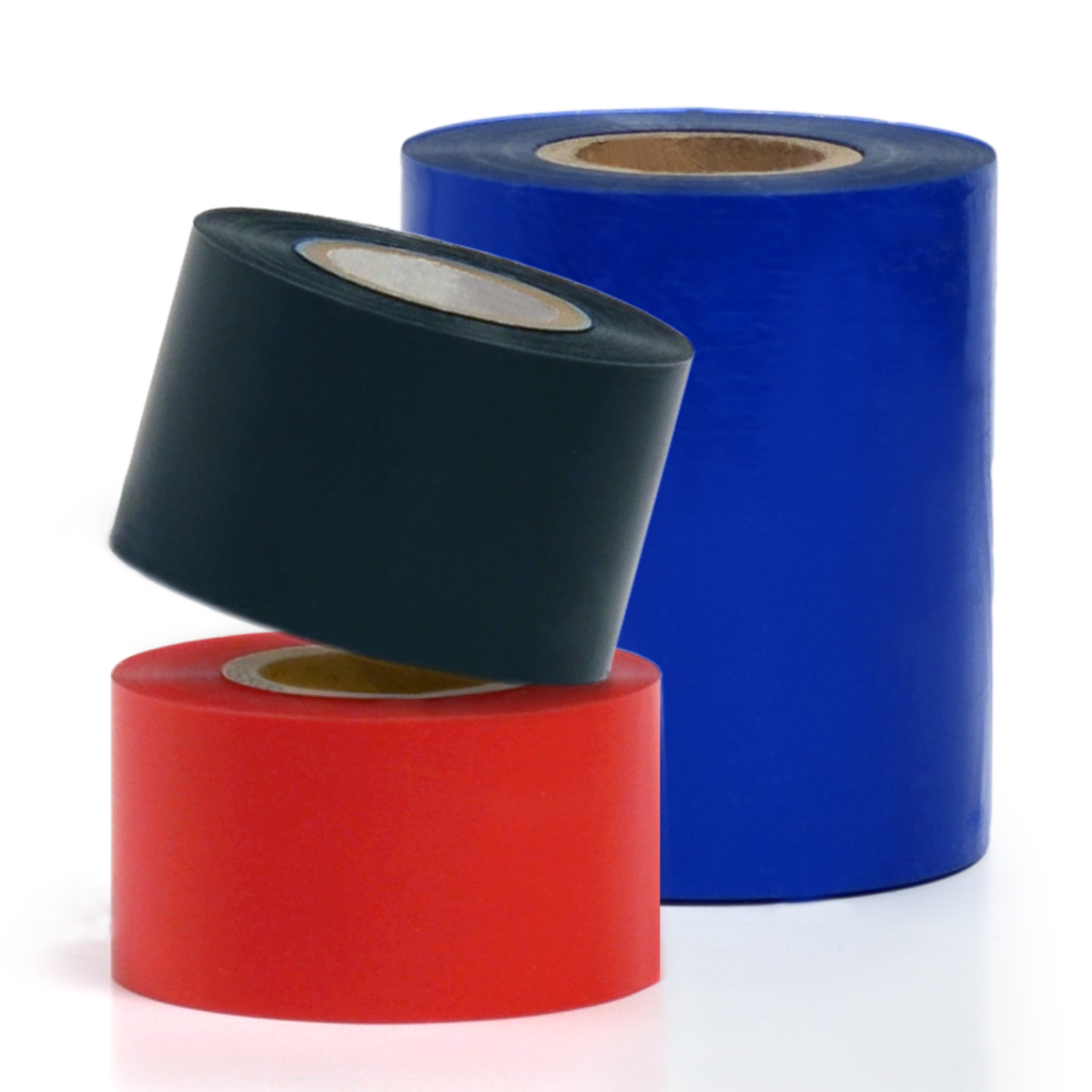 Thermal transfer resin ribbons for label printers