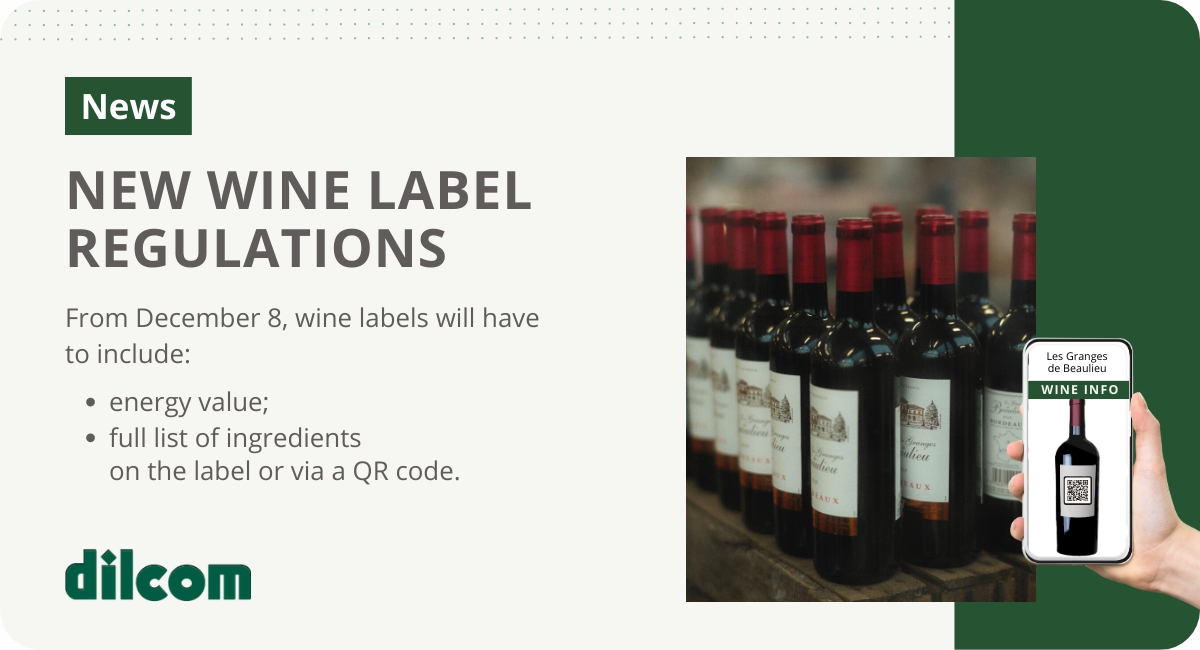 Wine bottle labeling new regulations