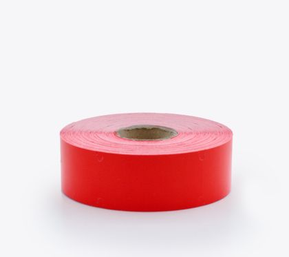 CARDBOARD SHELF LABELS,  RED, 38х70 mm, 900 labels