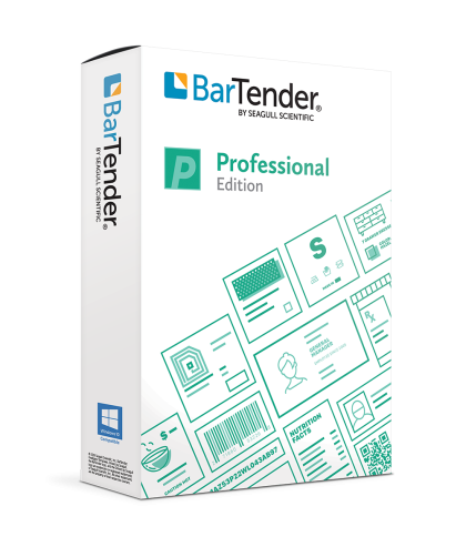 Софтуер за дизайн на етикети BarTender Professional 2021, 1 лиценз за принтер (BTP-1)