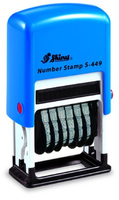 AUTOMATIC NUMBER STAMP SHINY S-409 /  6 digits