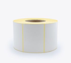 BLANK WHITE SELF ADHESIVE LABELS ON ROLLS, 100x72 mm, 2000 labels