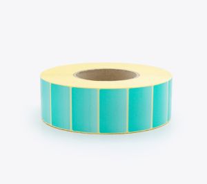 COLOURED SELF ADHESIVE LABEL ROLLS, GRADIENT GREEN, 50x30 mm, 4000 labels