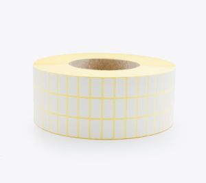 BLANK WHITE SELF ADHESIVE LABELS ON ROLLS, 20x10 mm, 30000 labels